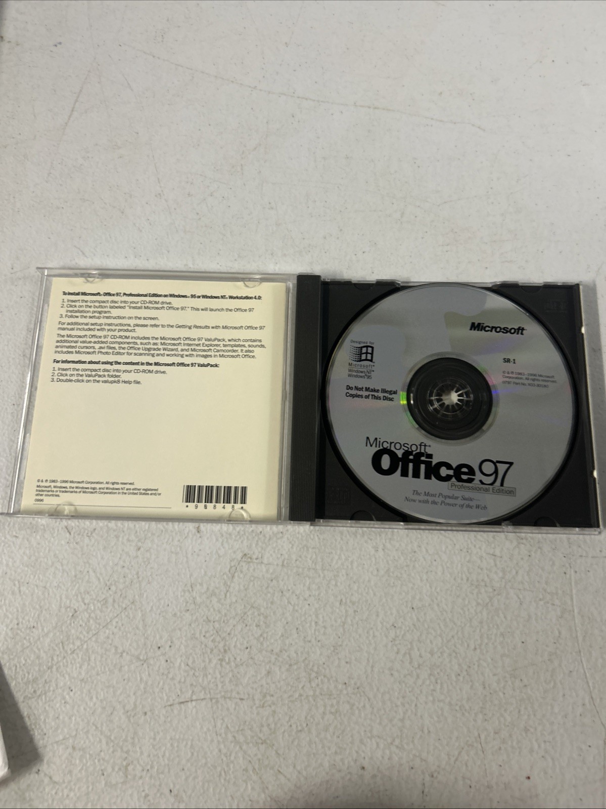 Microsoft Office 97 – Professional Edition – SR1 – CD-ROM w/ product key