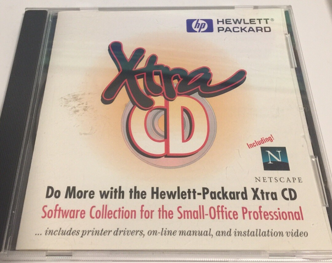 Hewlett Packard “Xtra CD” Software Collection For The Small Office Professional