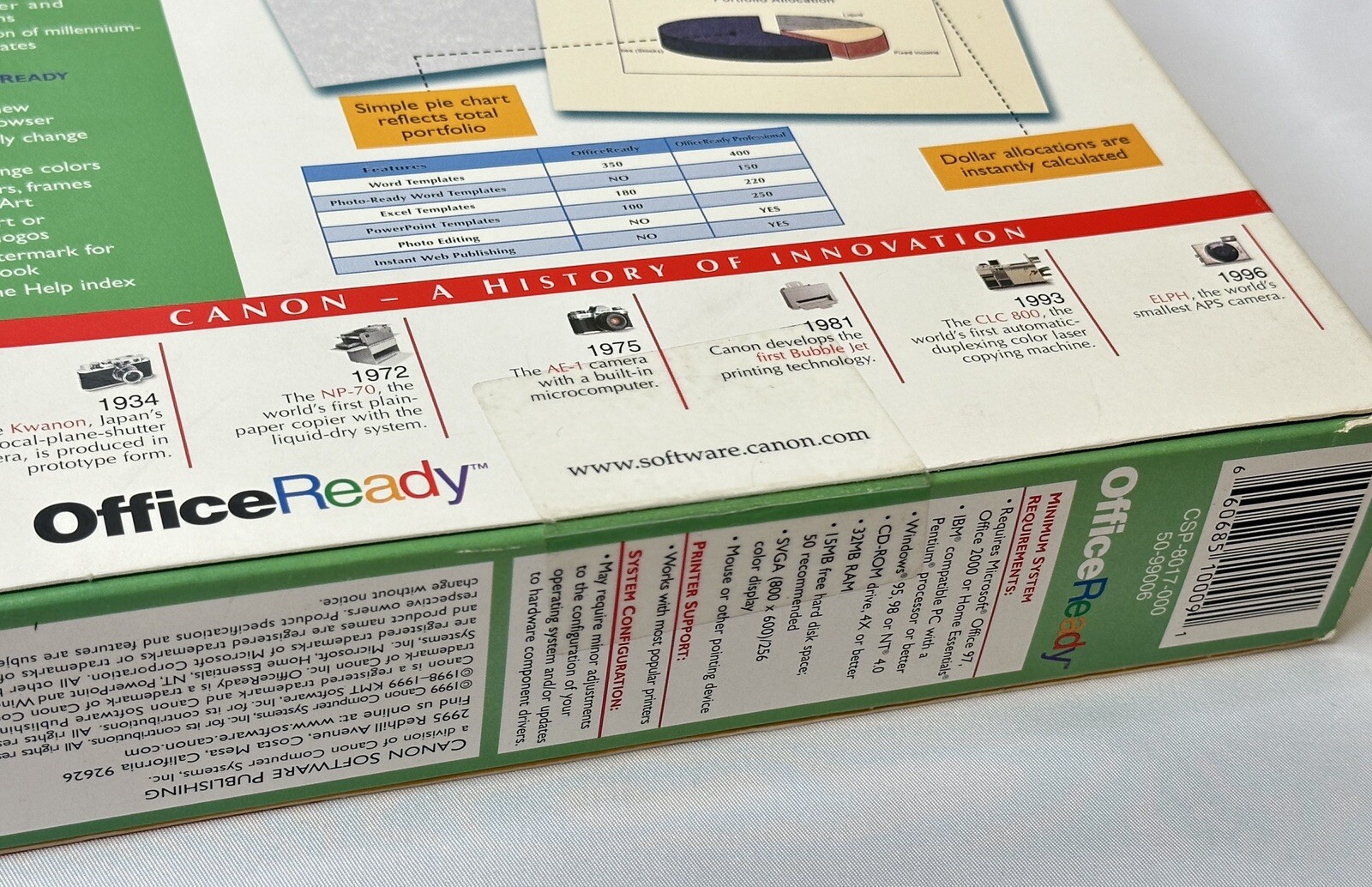 Canon OfficeReady PC CD Templates MS Word Excel PowerPoint Business Documents