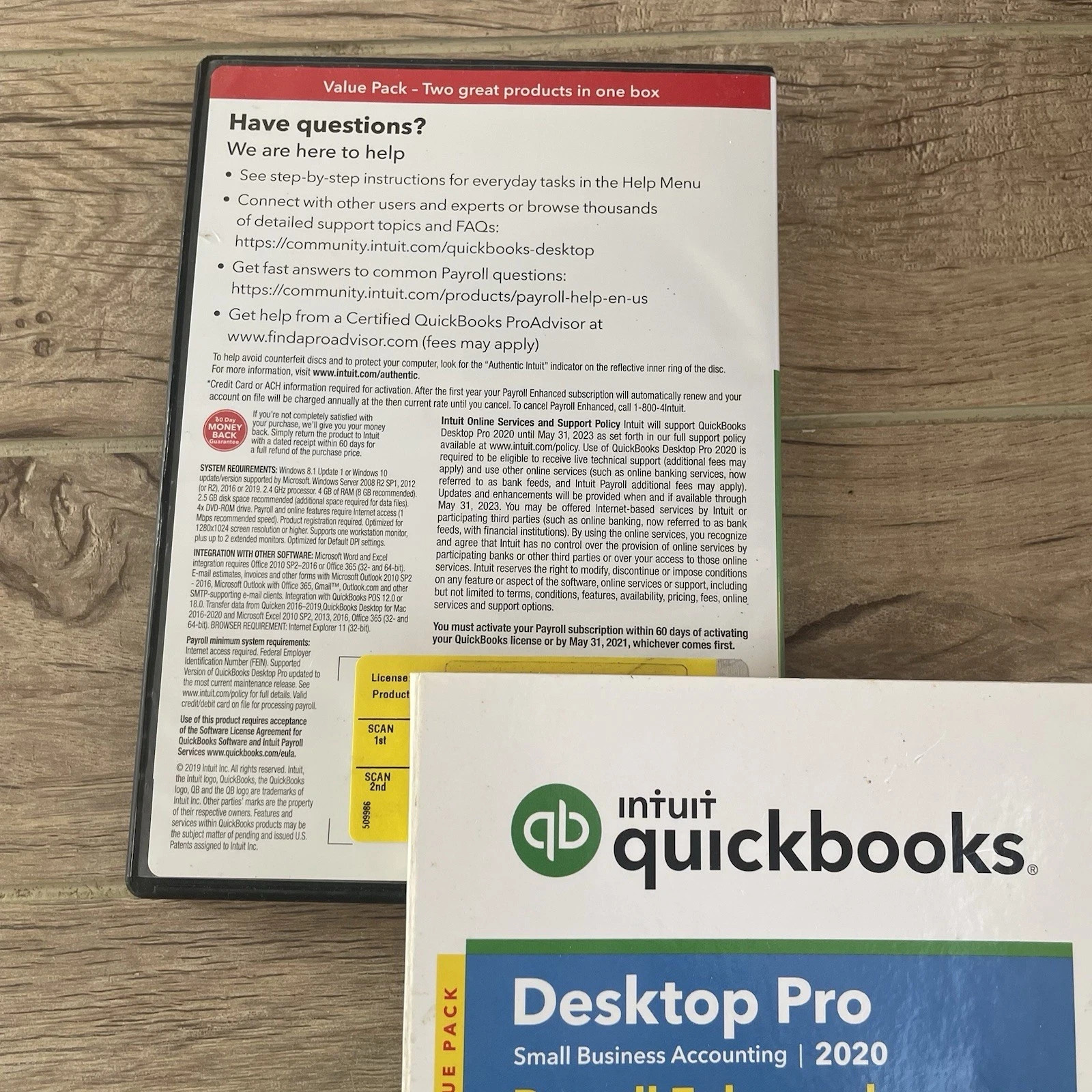 Quickbooks Desktop Pro 2020 Windows NO SUBSCIPTION AUTHENTIC Disc & Key