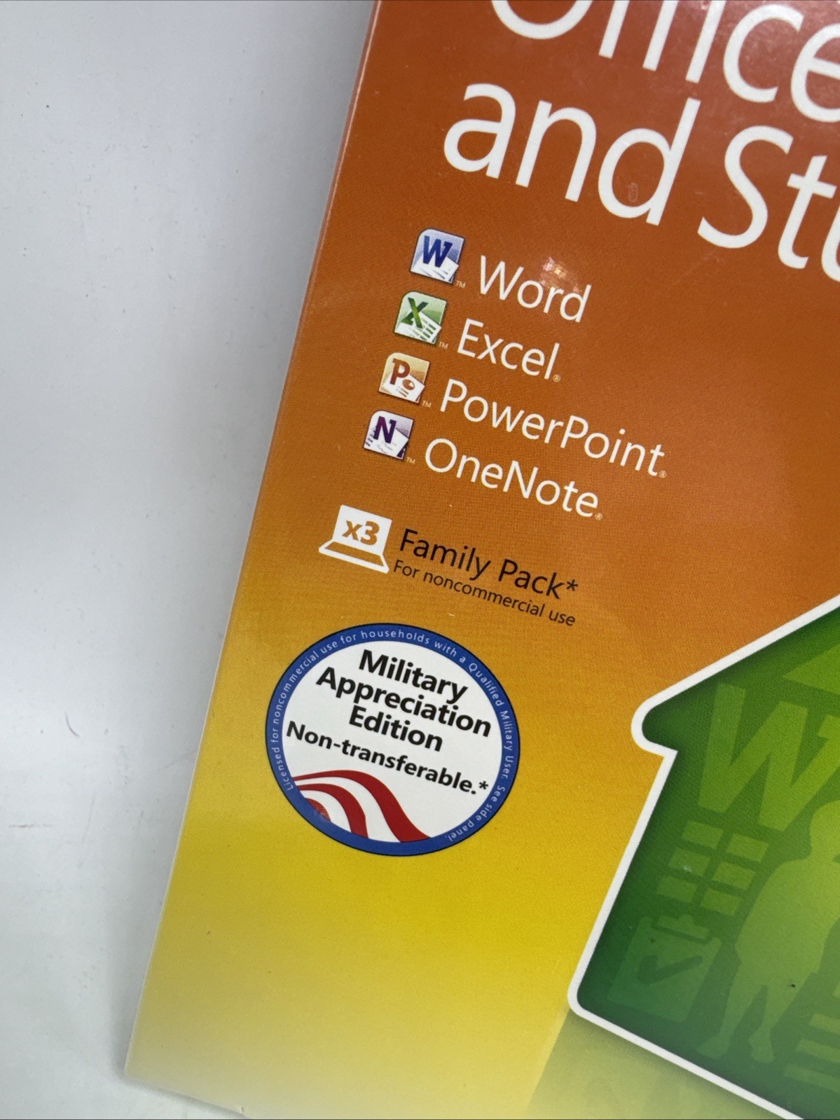 Microsoft Office Home & Student 2010 Windows x3 Family Pack New Sealed Military