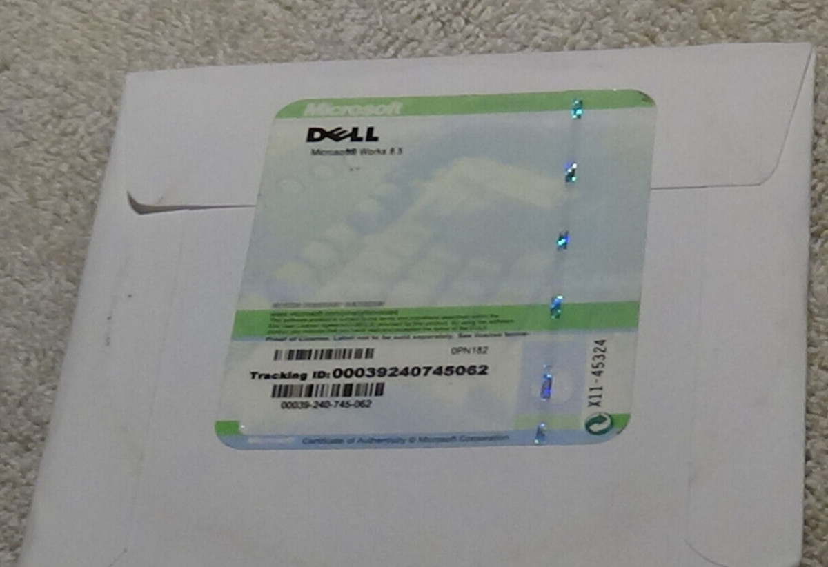 Microsoft Works Dell 8.5 CD
