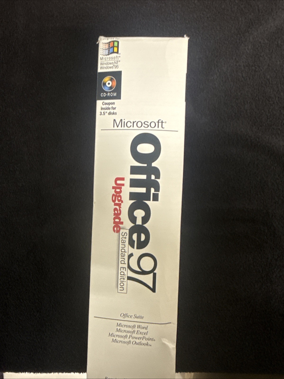 Microsoft Office 97 Professional Edition Upgrade Big Box comes with product key