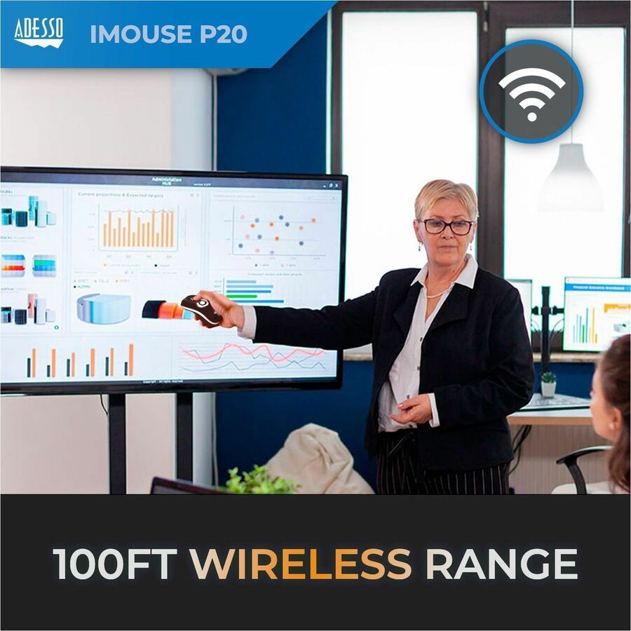 Adesso iMouse P20 Wireless Air Presenter Mouse