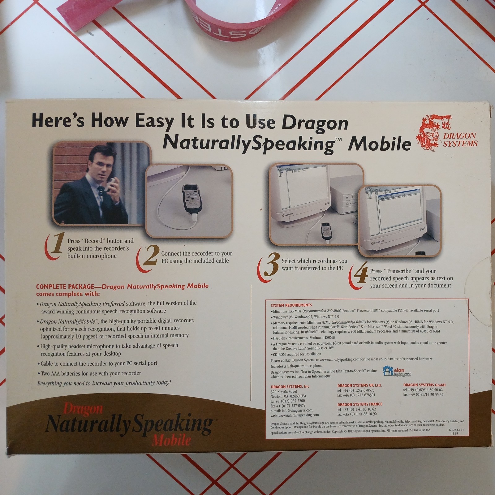 Dragon Naturally Speaking Mobile Version 4 Continuous Speech Recognition