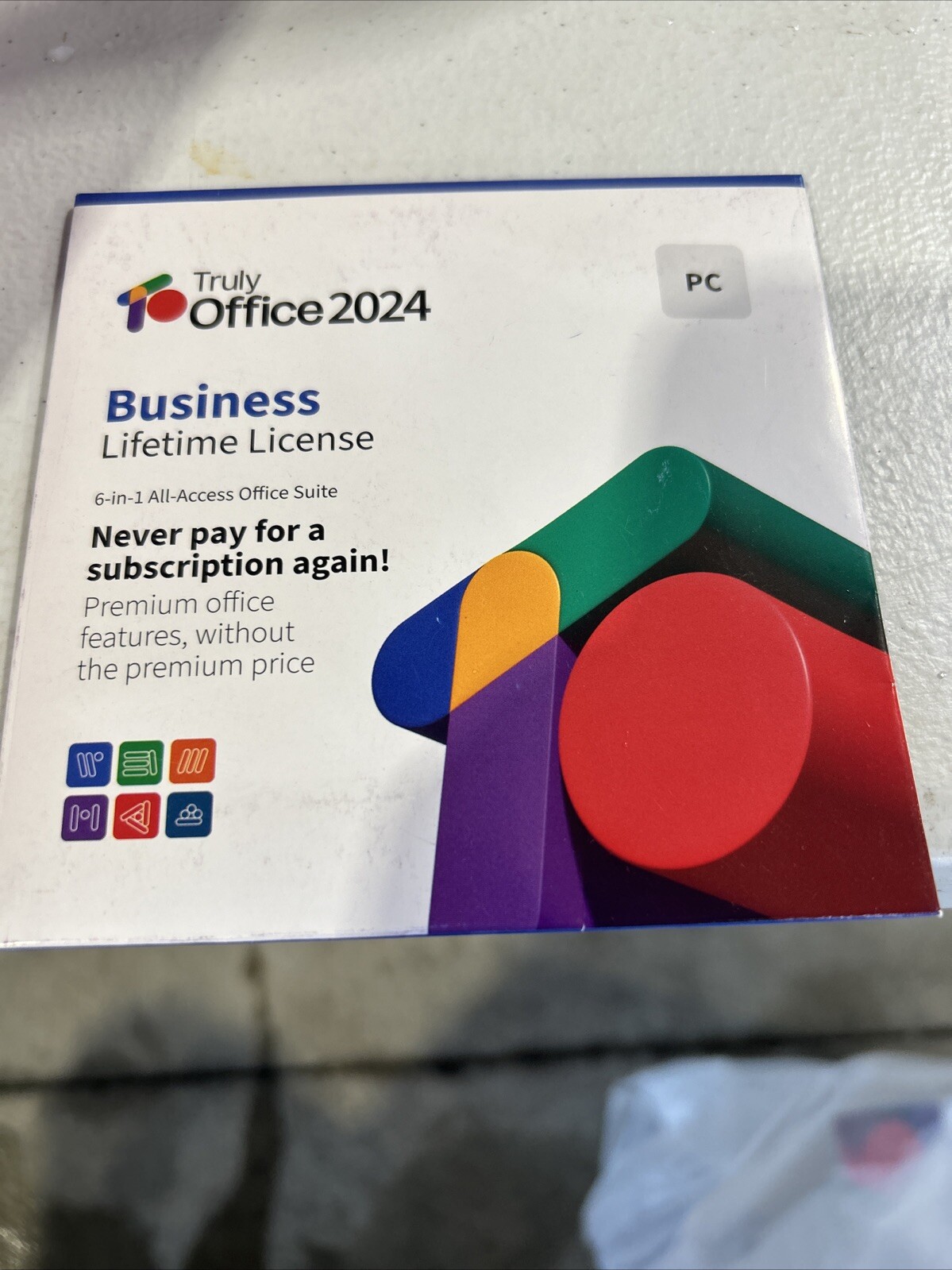 TrulyOffice 2024 Business Lifetime License for PC, 6-in-1 Suite for 1 User