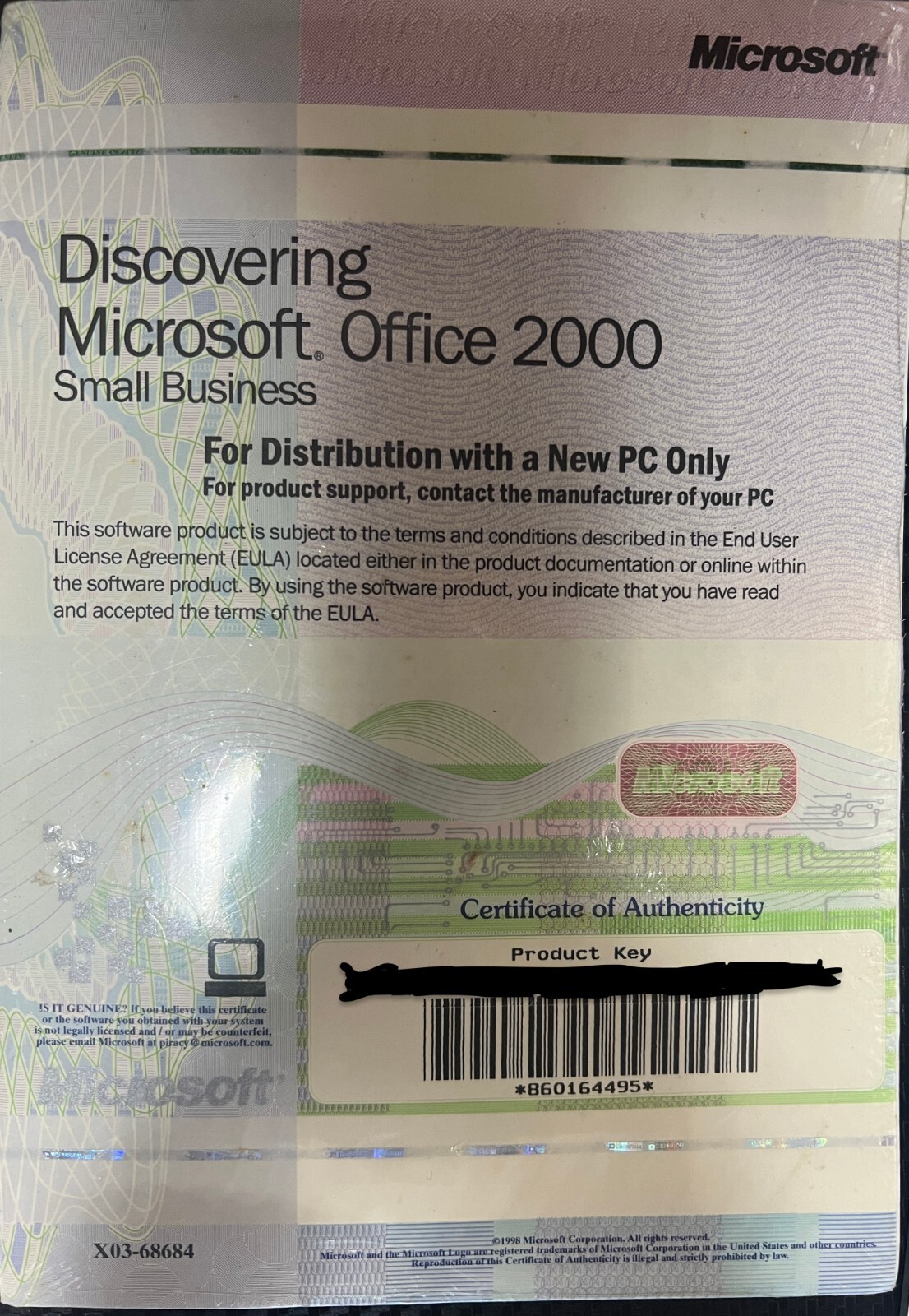 Microsoft Office 2000 Small Business Edition | Product Key | New