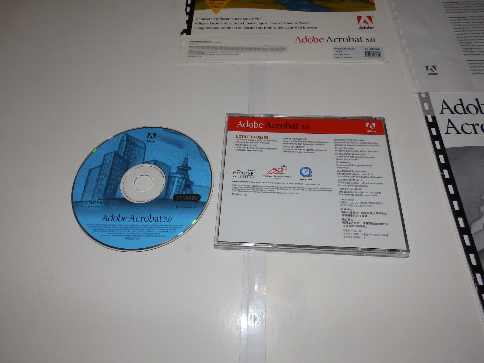 Vintage Software – Adobe Acrobat for Windows v2.0 / 2.1 / 3.0 / 4.0 / 5.0