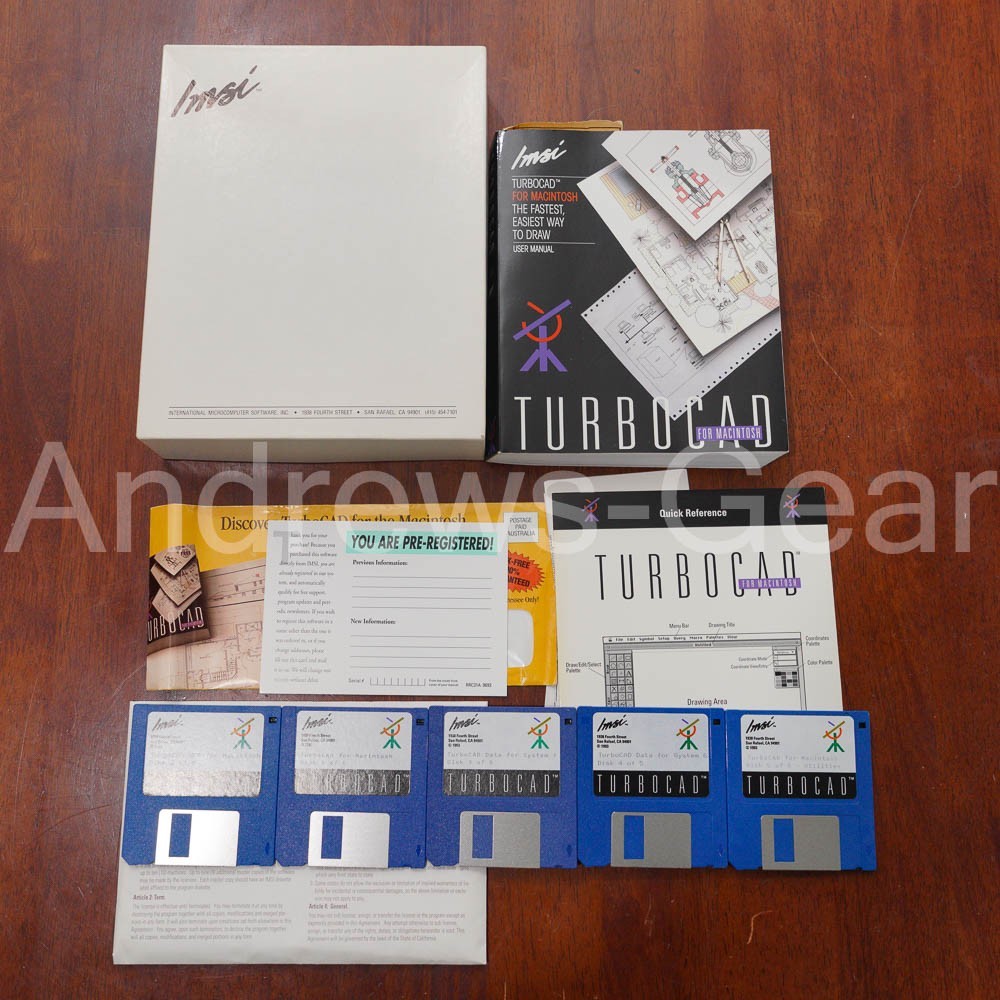 Turbocad for Macintosh Imsi Software Office