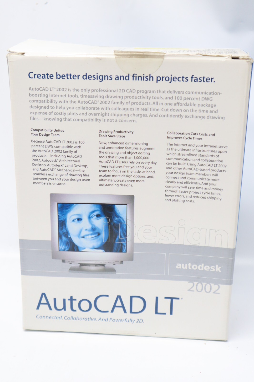 Autocad LT 2002 Autodesk Upgrade W/ Original Box