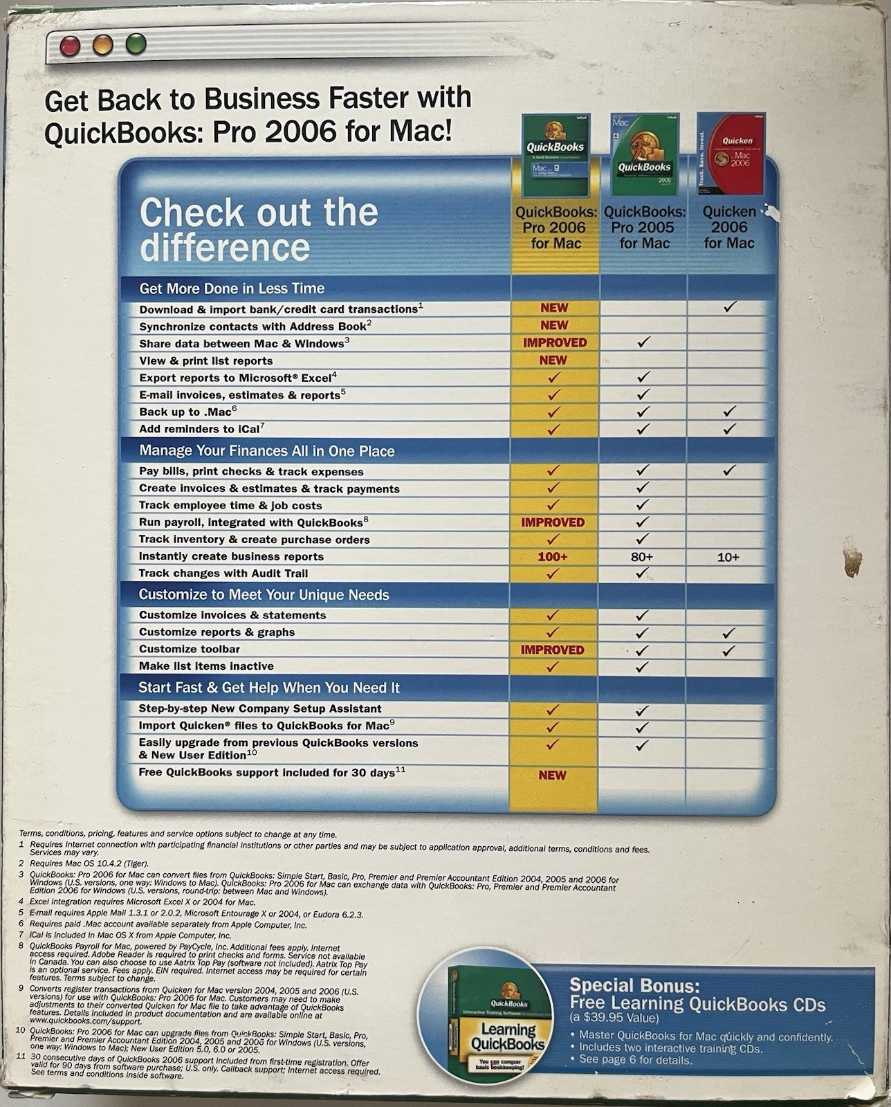 Intuit Quickbooks Pro 2006 Small Business Windows Financial Software CD /Reg Key