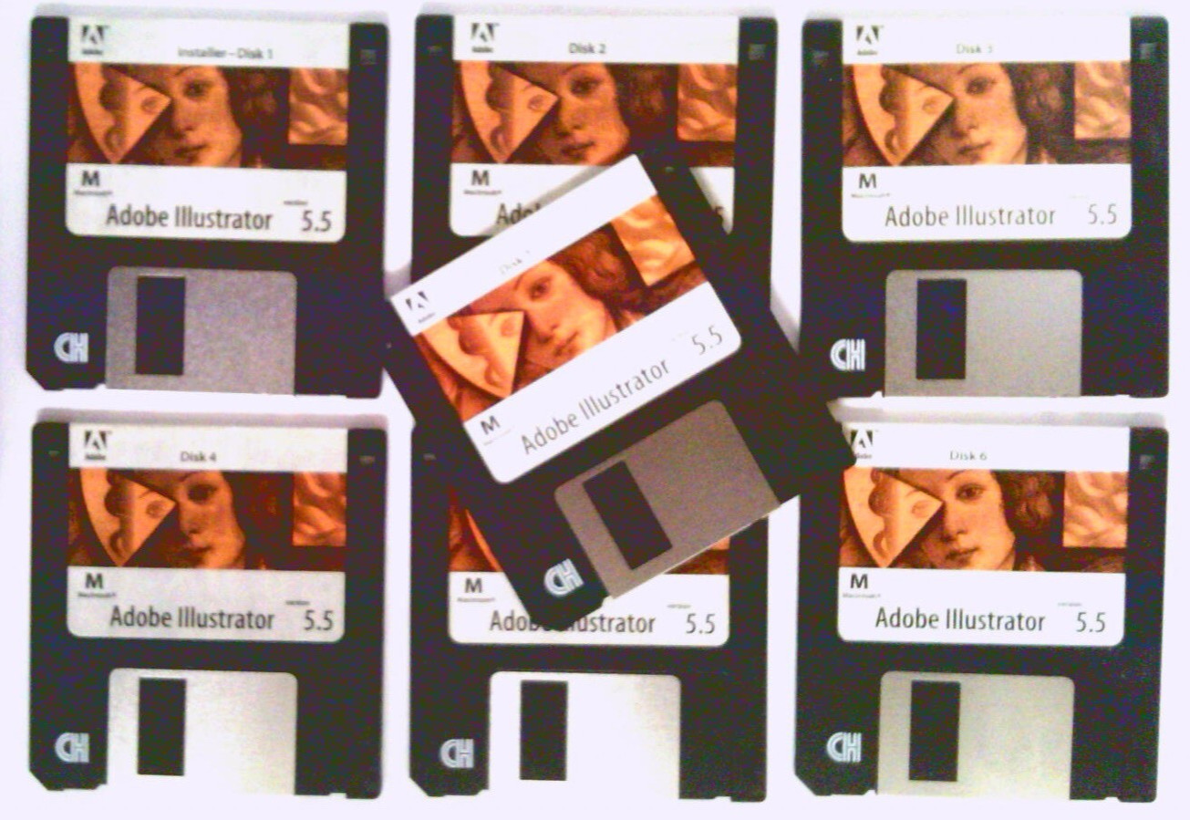 ✅ Adobe Illustrator~5.5~Macintosh~1994~3.5″ Floppy Disks