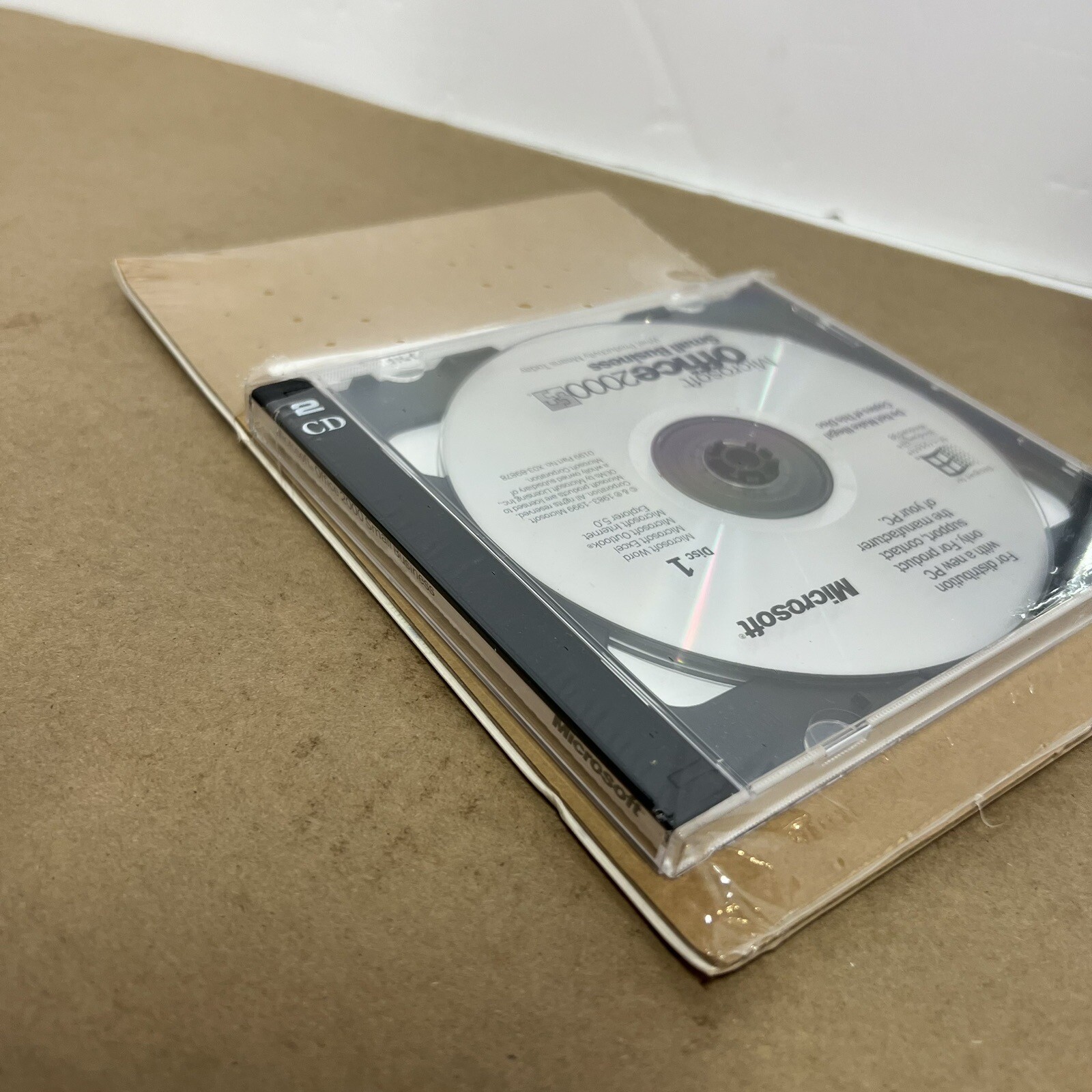 Genuine Microsoft Office 2000 Small Business Upgrade CD Product Key Sealed