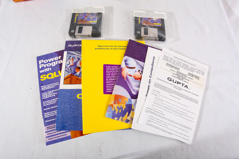 Gupta SQL Windows Solo, v 5.0, 1994, New Open Box w Sealed Disks