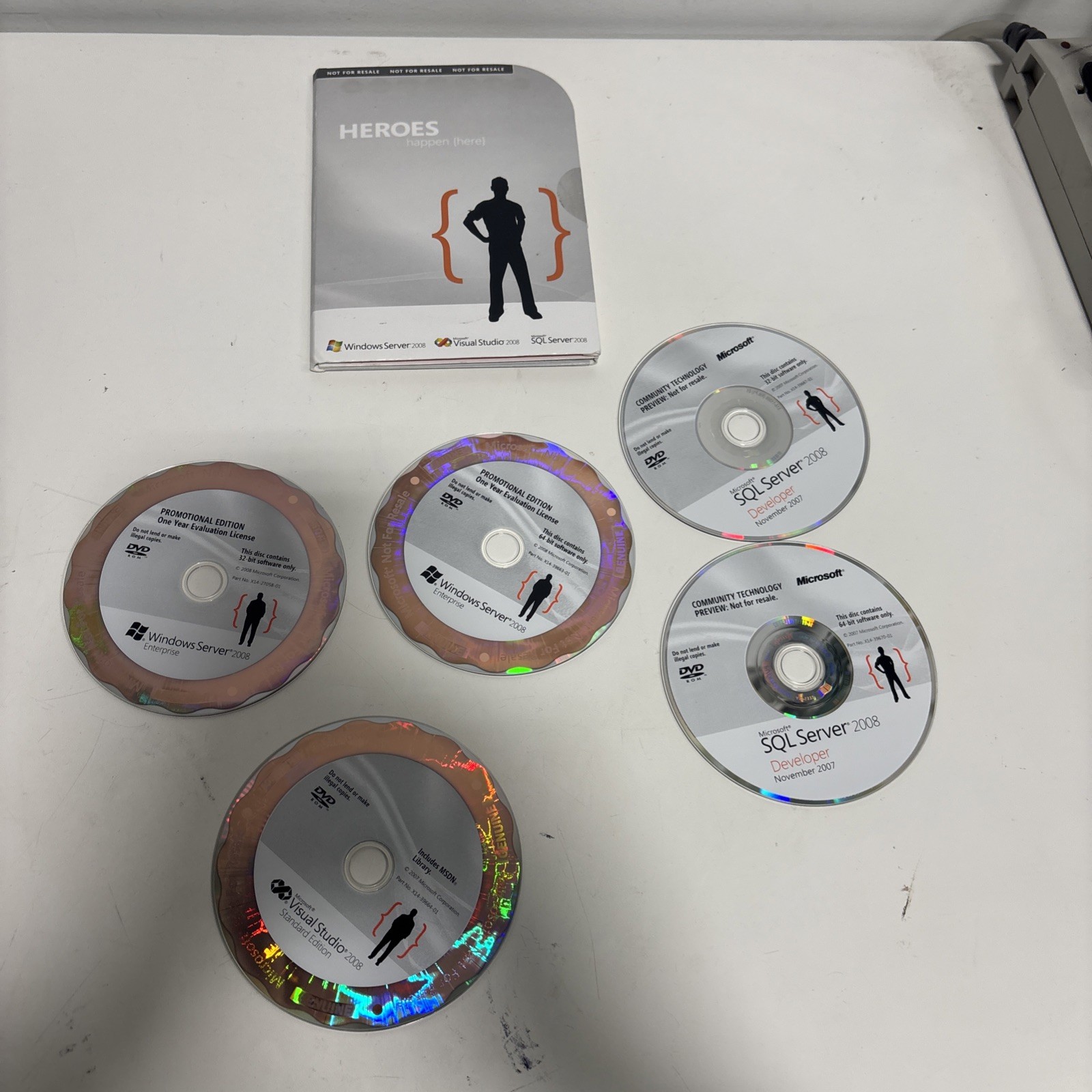 Windows Server, Visual Studio , SQLServer, 2008 With All Bits