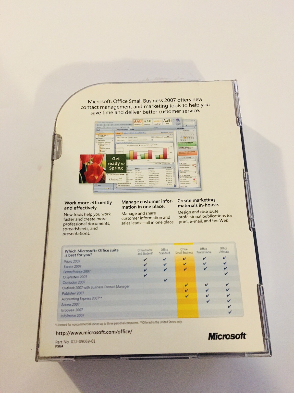 Microsoft Office 2007 Small Business Edition For 2PCs Full Ver MS
