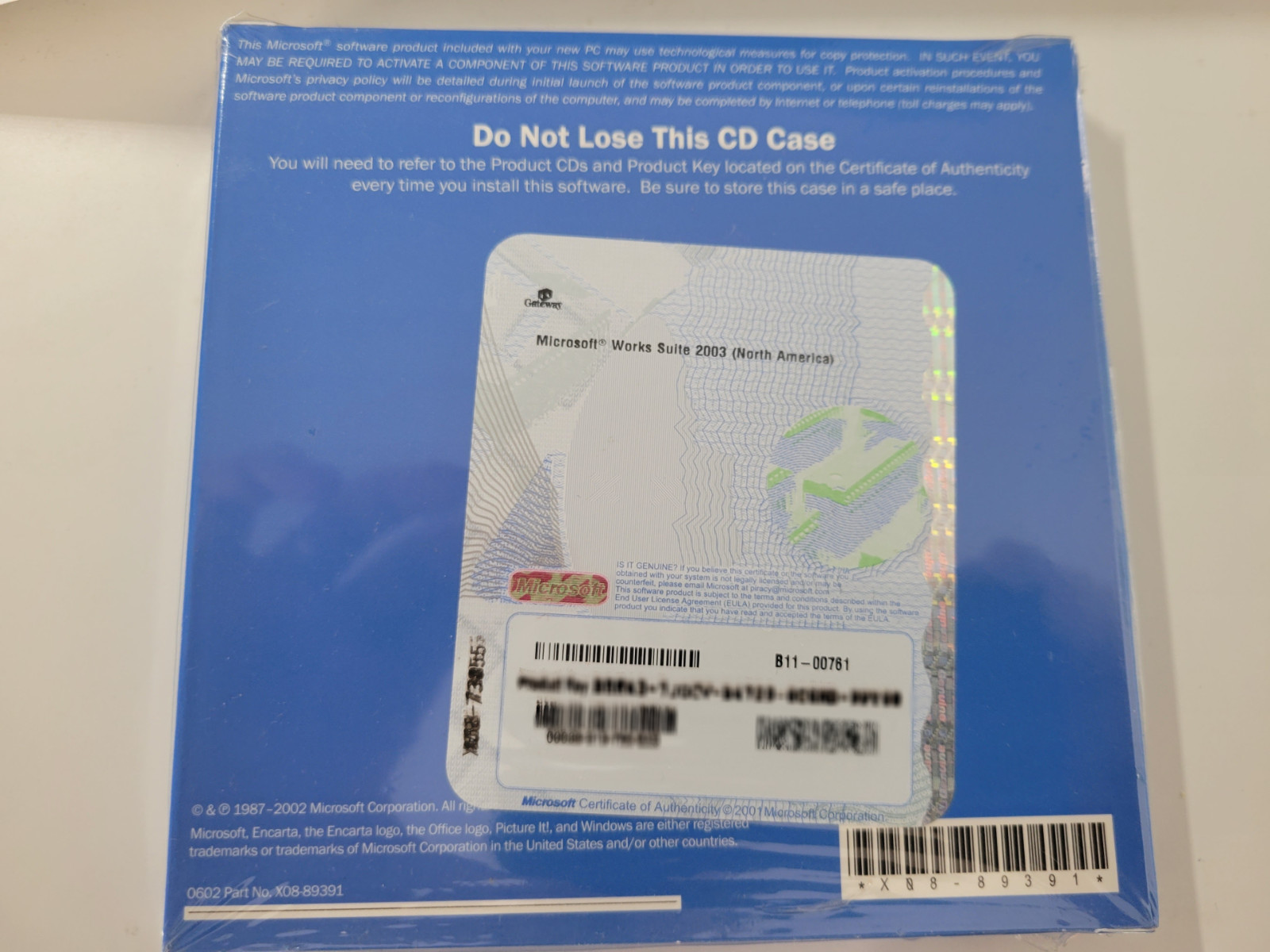 Microsoft Works Suite 2003 With Product Key – New – Sealed Box
