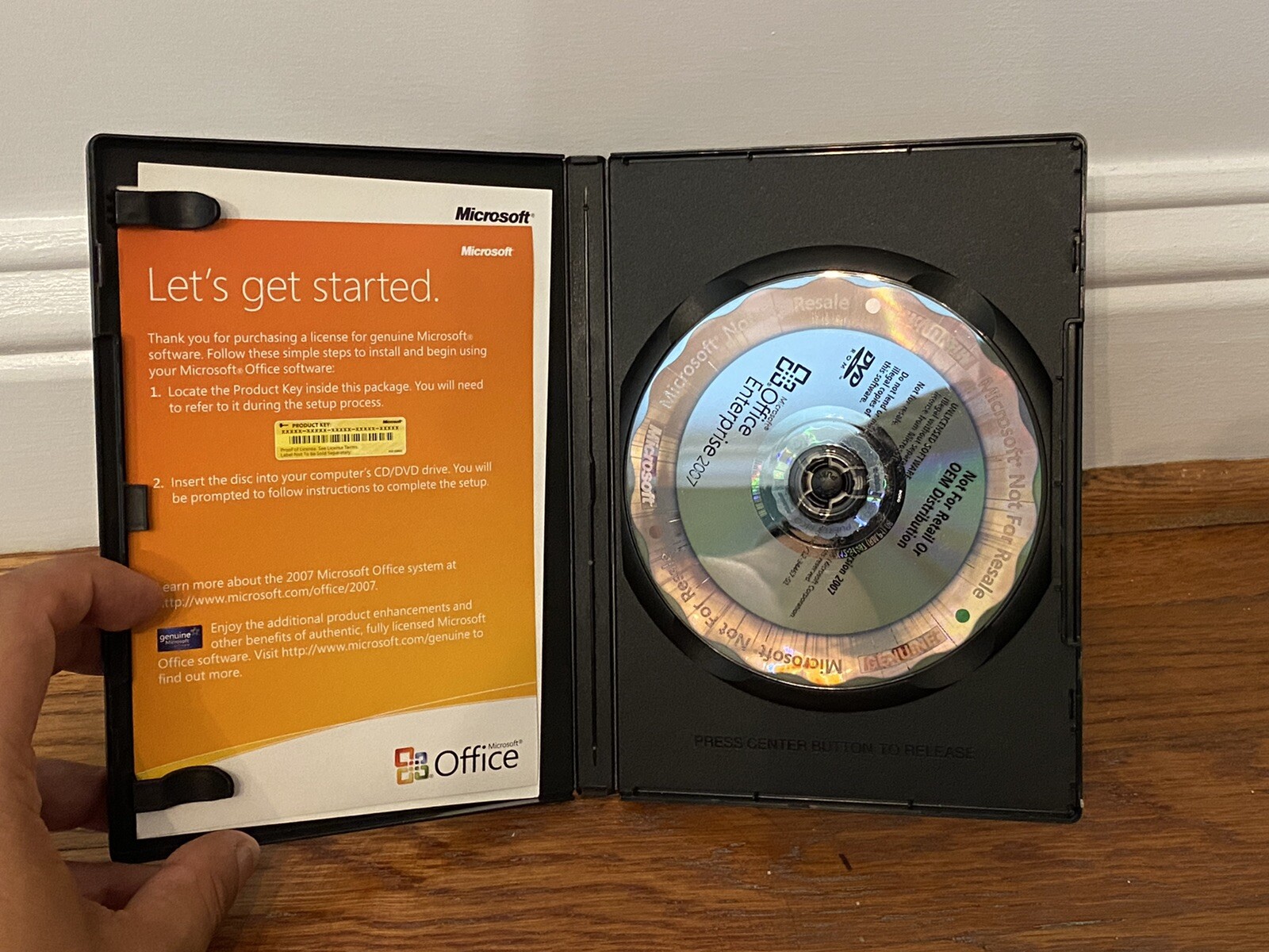 Microsoft Office Enterprise 2007 Home Use Program w/ Excel, Word, & Keycode