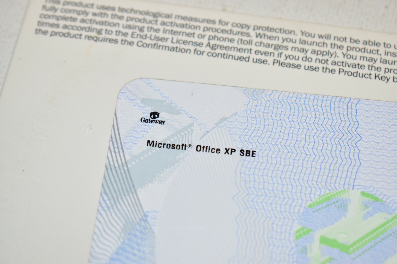 Gateway Microsoft Office XP Small Business Windows w/ Product Key Brand