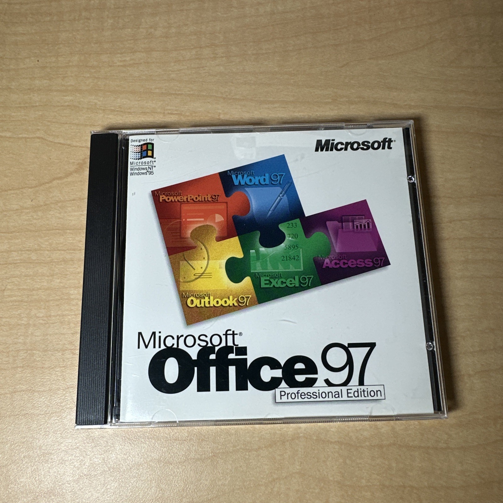 Microsoft Office 97 Professional Edition Upgrade Big Box product key And Extras
