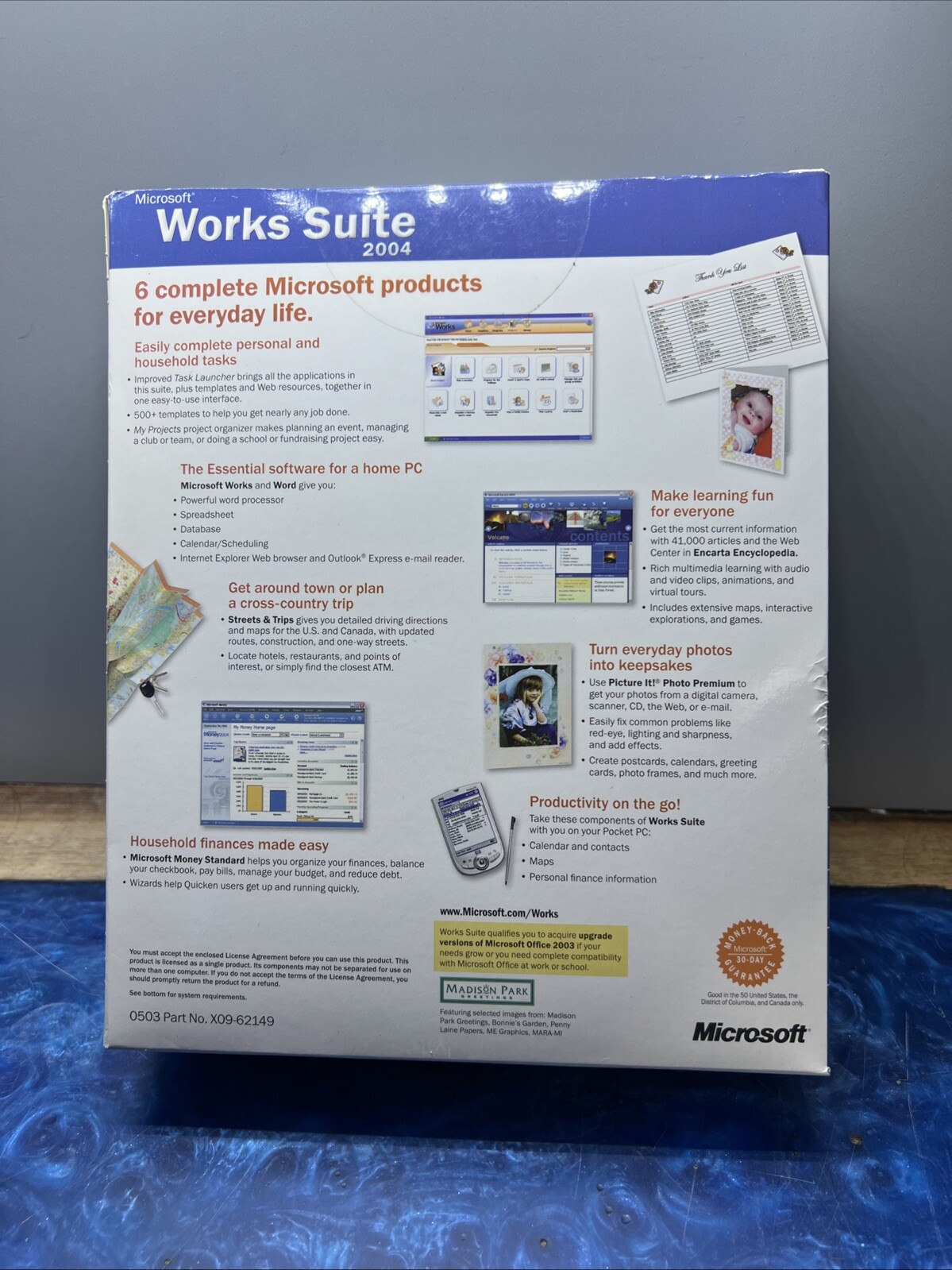 Microsoft Works Suite 2004 Software – Win 98/98SE/2000 Pro SP2/Me/XP New Sealed