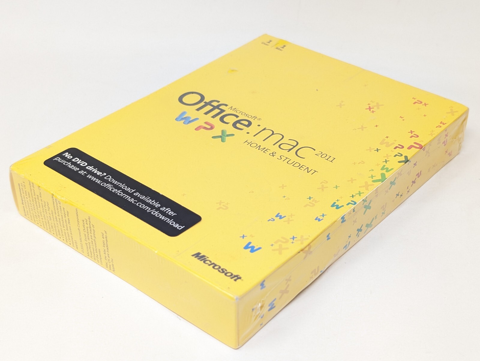 Microsoft Office for Mac 2011 Home and Student 1 Mac and 1 User Disc Version NEW