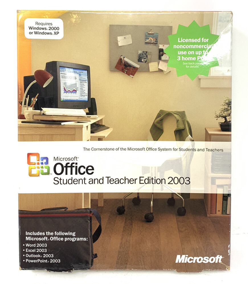 Microsoft Office 2003 Student and Teacher Edition (Retail) (3 User) Full Version