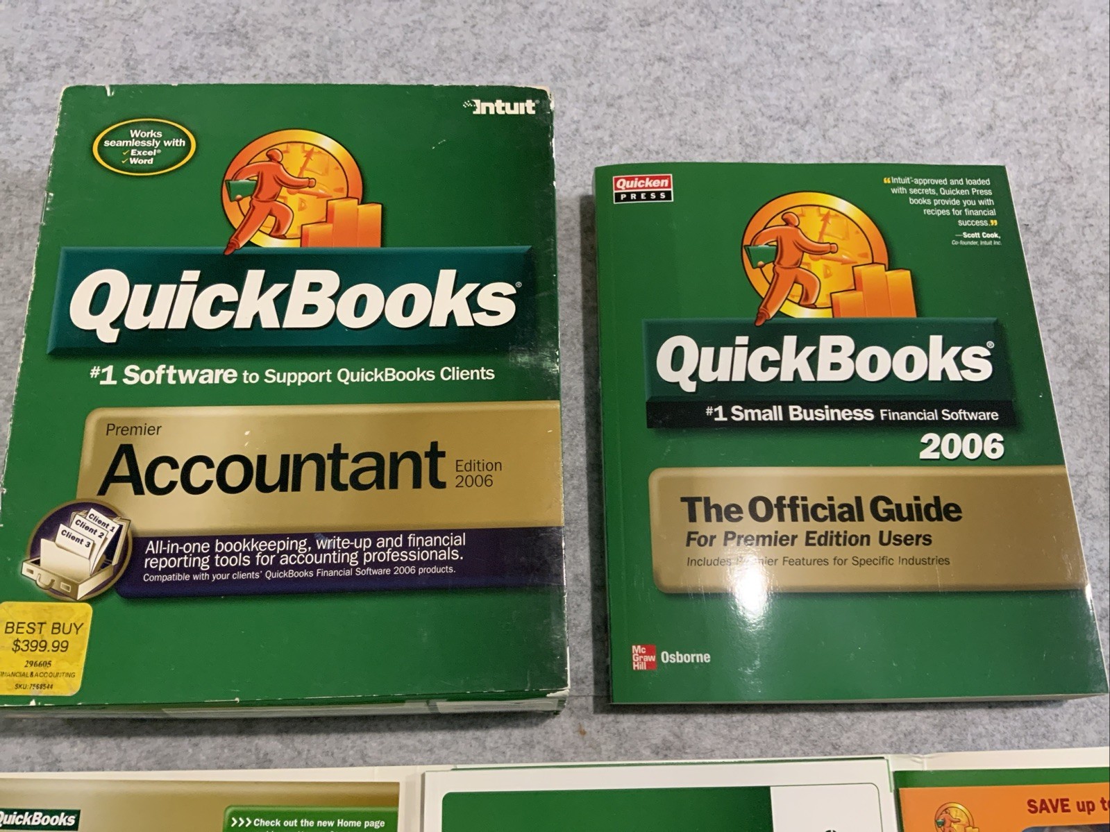 QuickBooks 2006 Accountant Premier Edition Big Box W/ Manuals & Key Code PC
