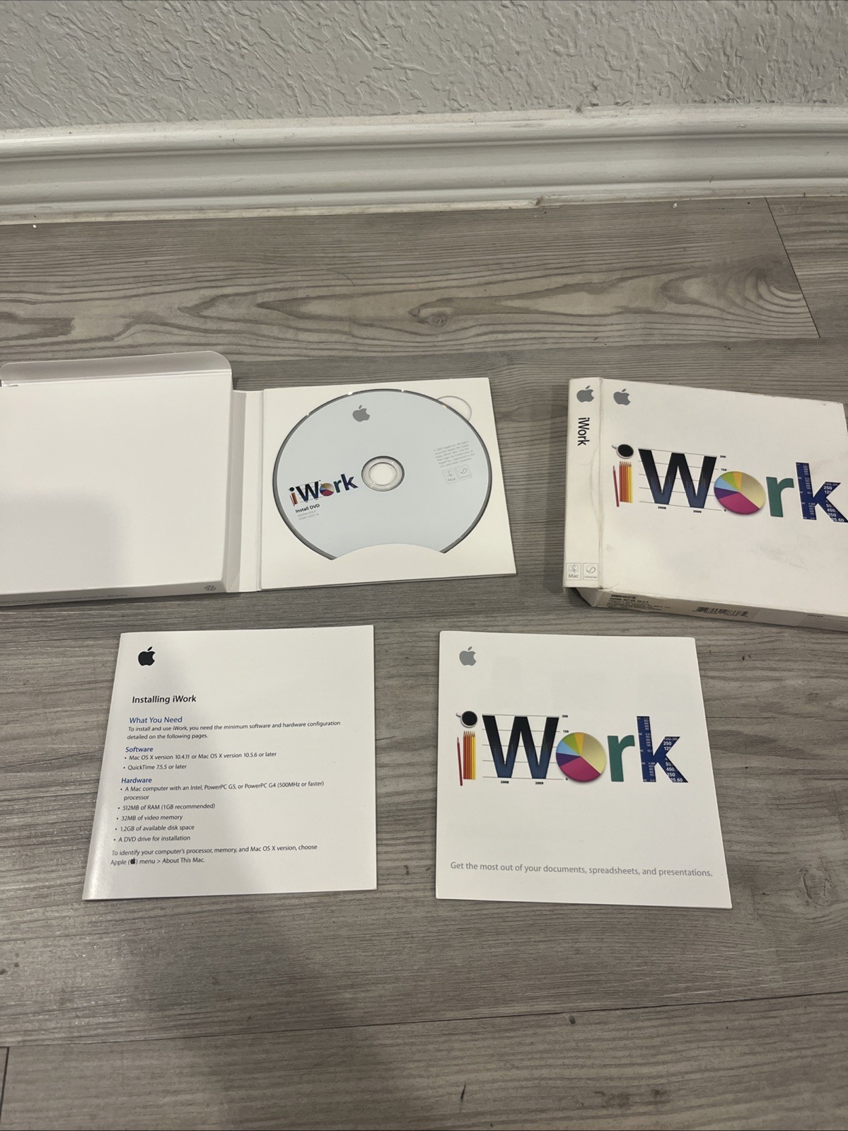 Apple iWork ’09 (Retail) (1 User/s) Pages Numbers Keynote for Mac MB942Z/A