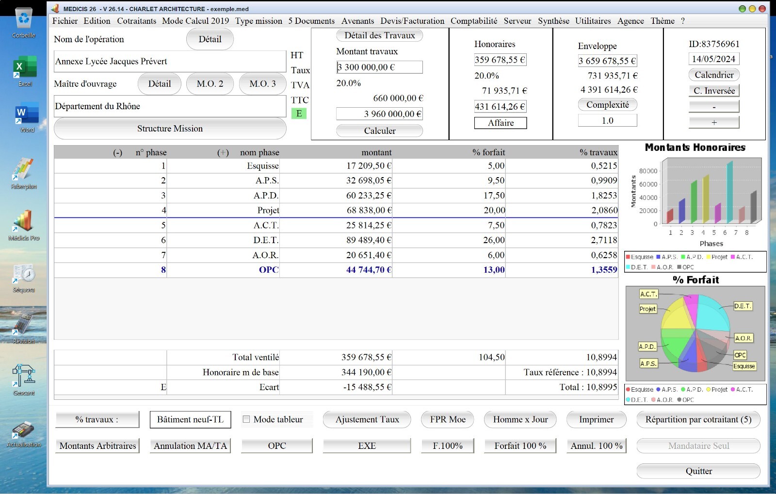 Logiciel de facturation Architecte Médicis Pro PC