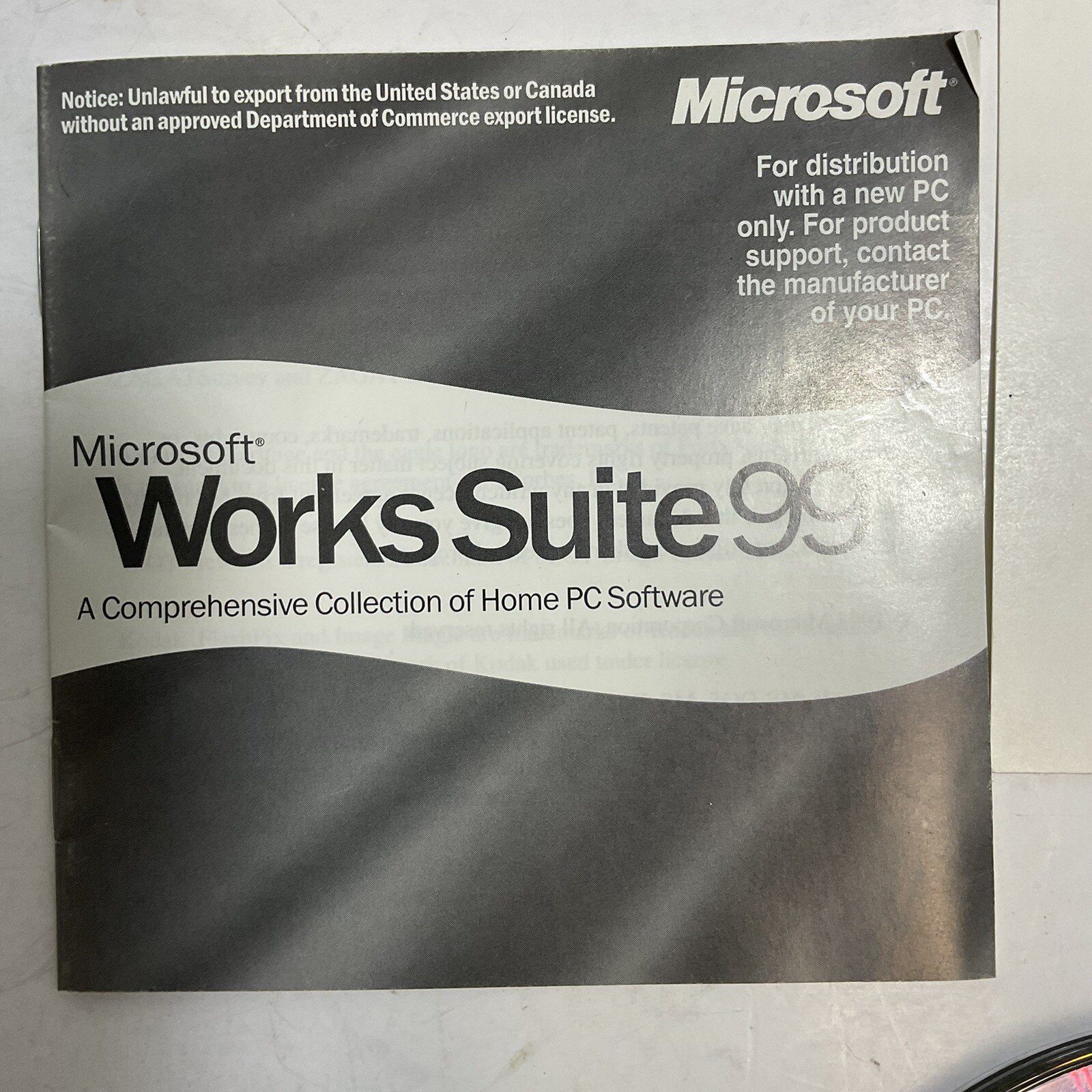 Microsoft Works Suite 2000 5 of 6 disks Missing Disk 2 No Key ElectronicsRecycle