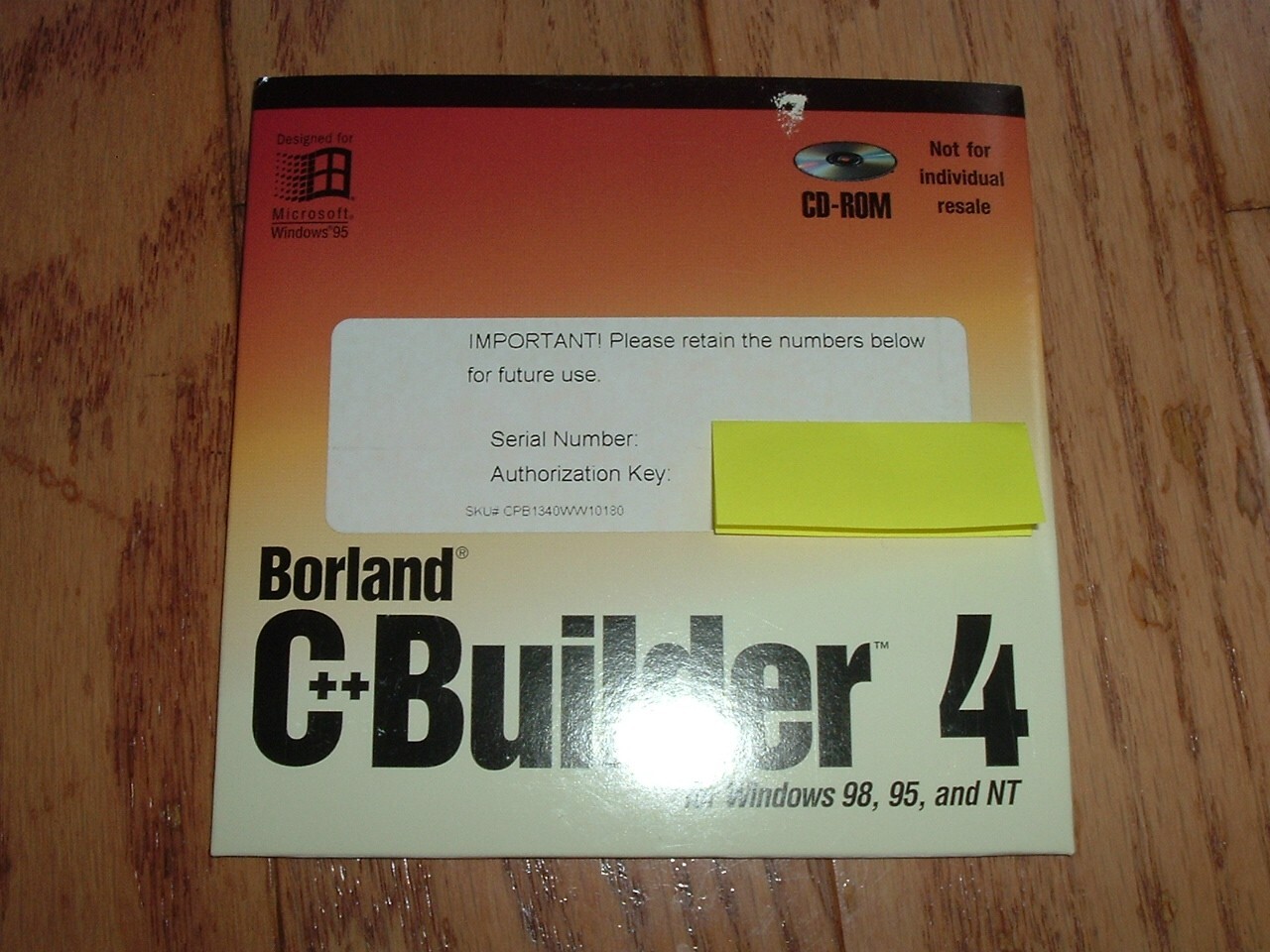Borland C++ Builder 4 Professional ! original disk with Authorization KEY !