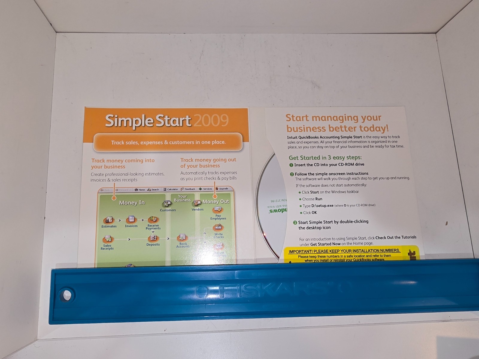 QuickBooks – Simple start 2009 with software Key