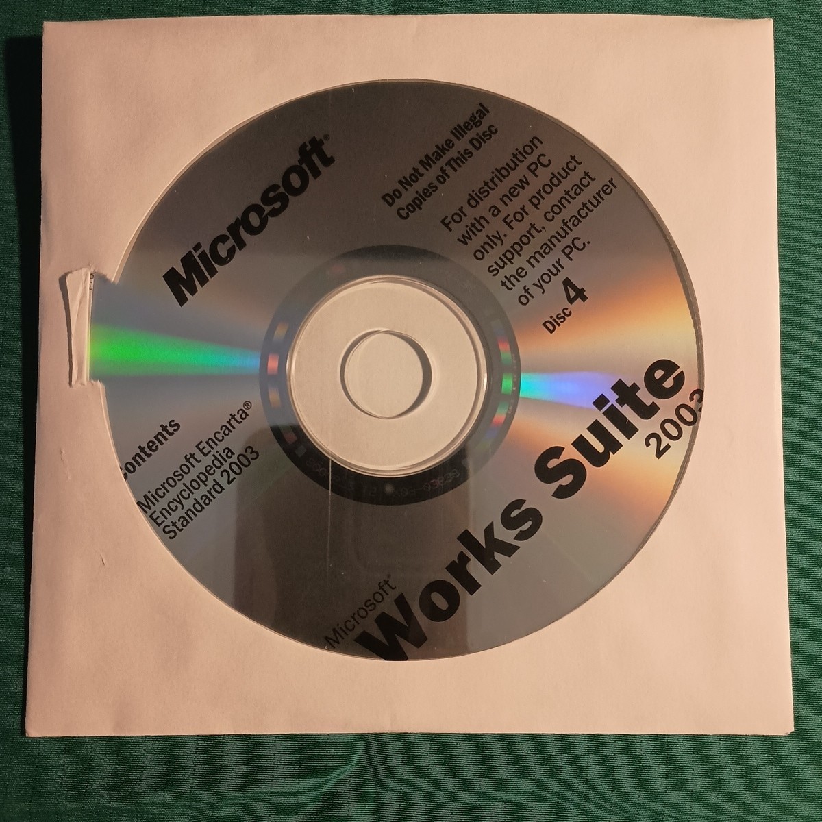 Microsoft Works Suite 2003 Software With Product Key 5 Discs