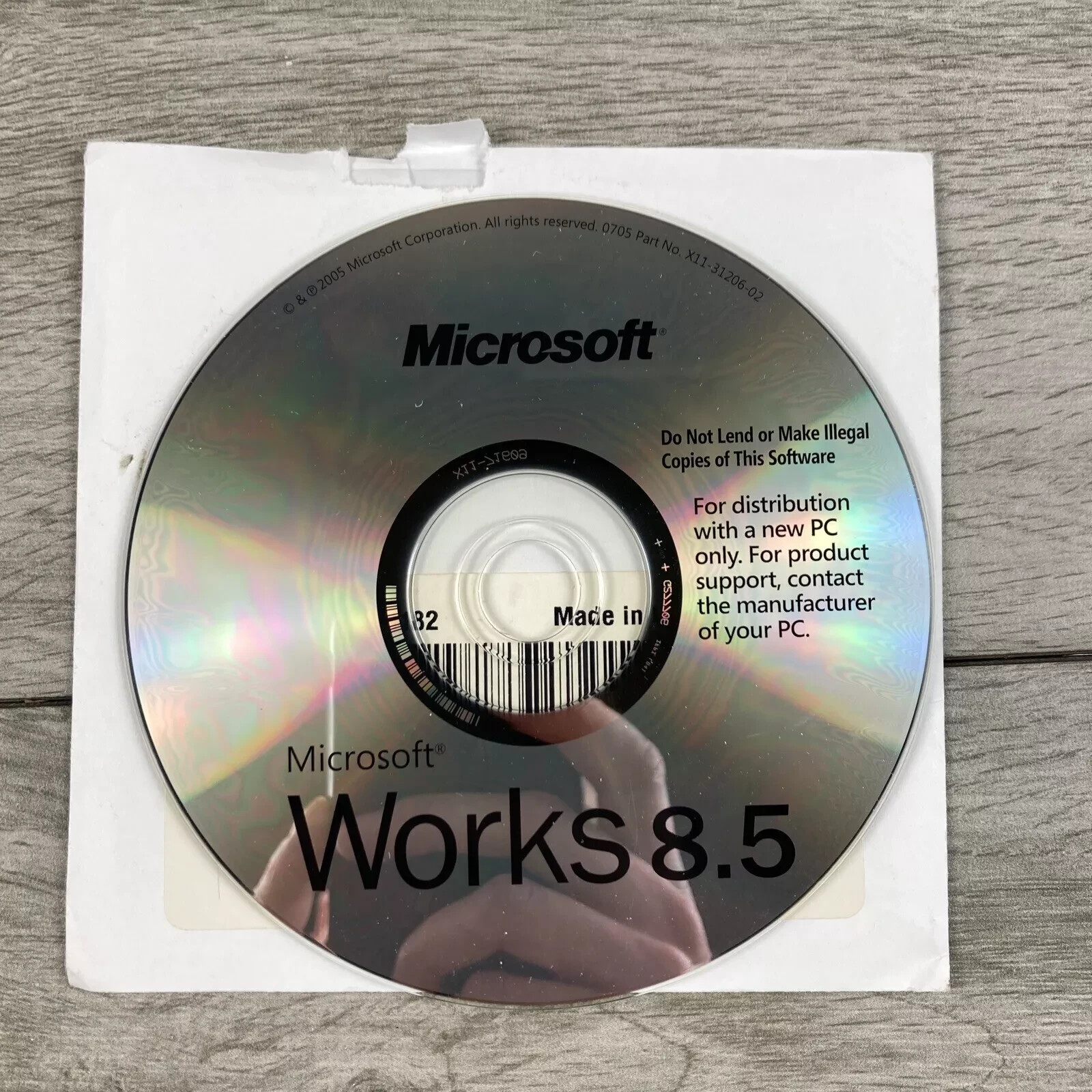 Dell Microsoft Works 8.5 CD Installation Disc