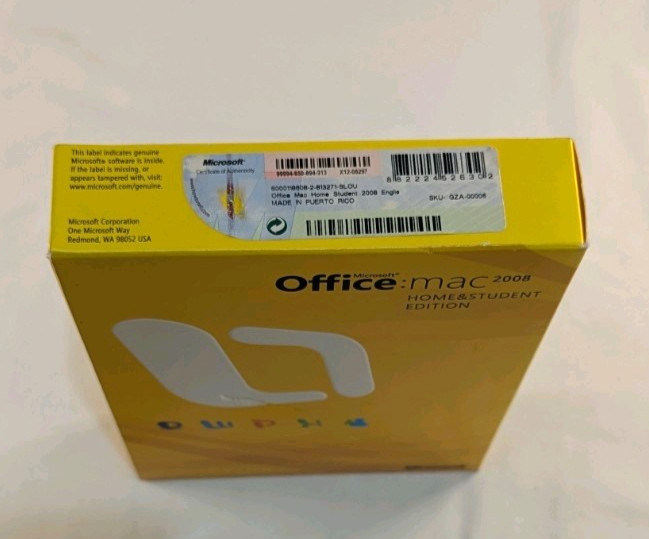 Office: Mac 2008 Home & Student Edition with Three Product Keys