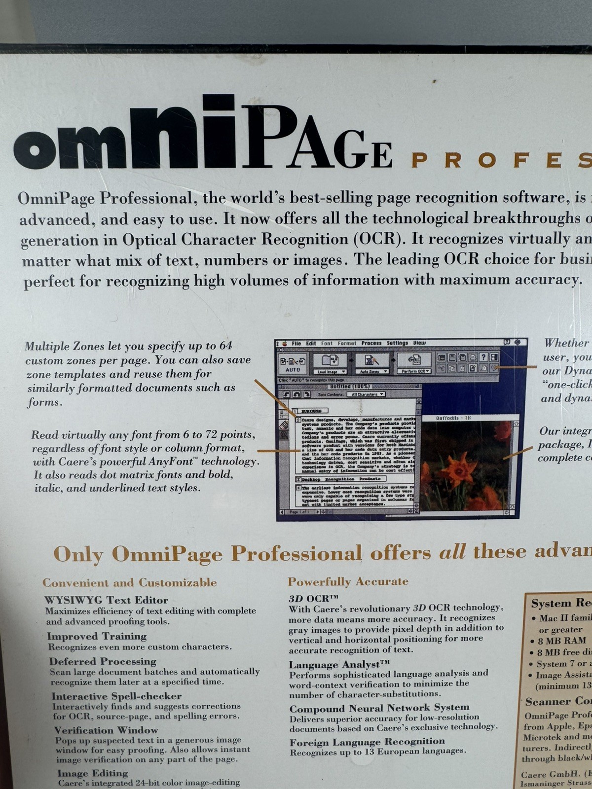 OmniPage Professional 5.0 for Mac – New Sealed 1994 OCR Software by Caere