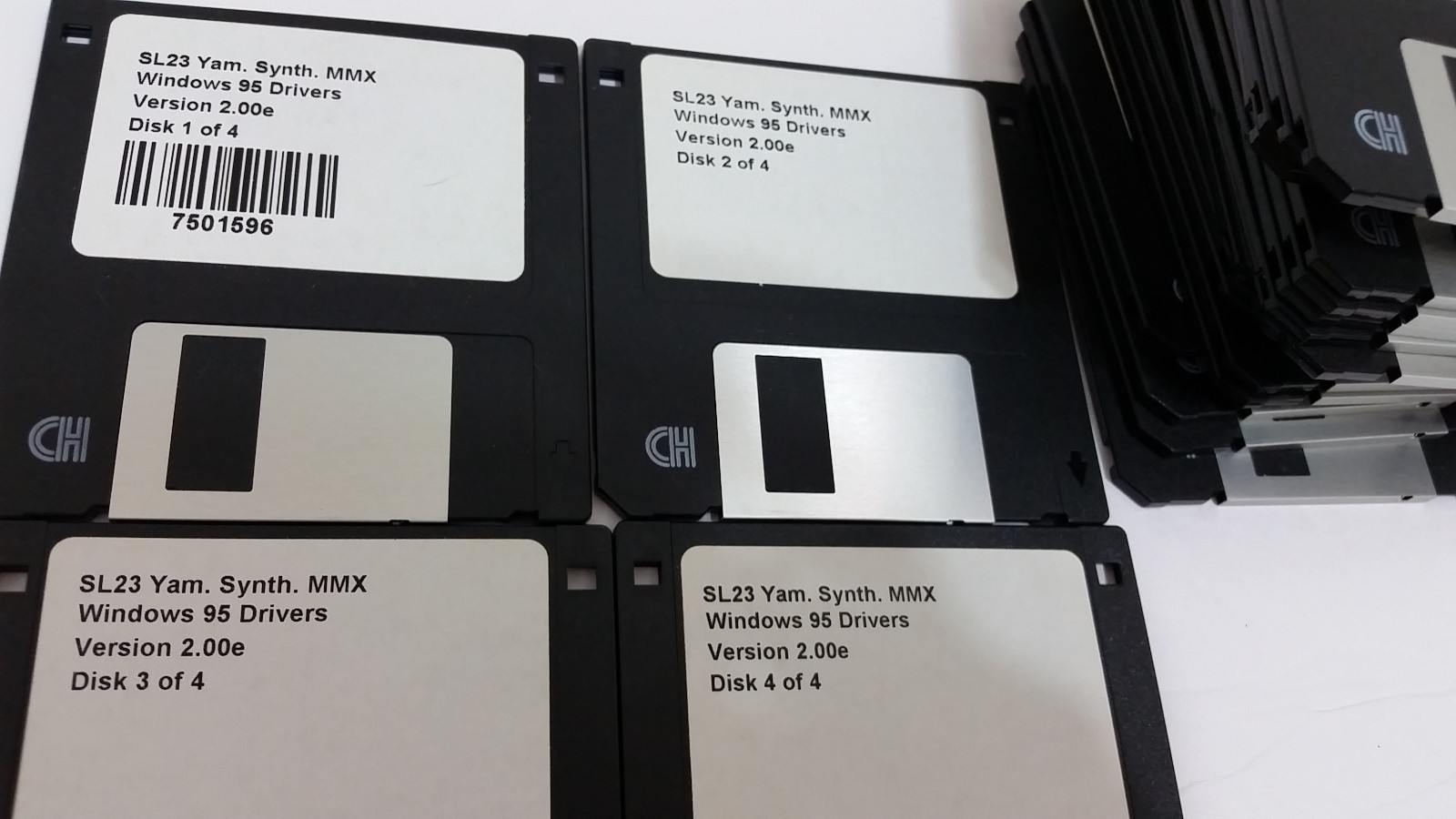 Large Wholesale Lot WINDOWS 95 Drivers 3.5” Disks SL23 Yam Synth MMX 6 Sets