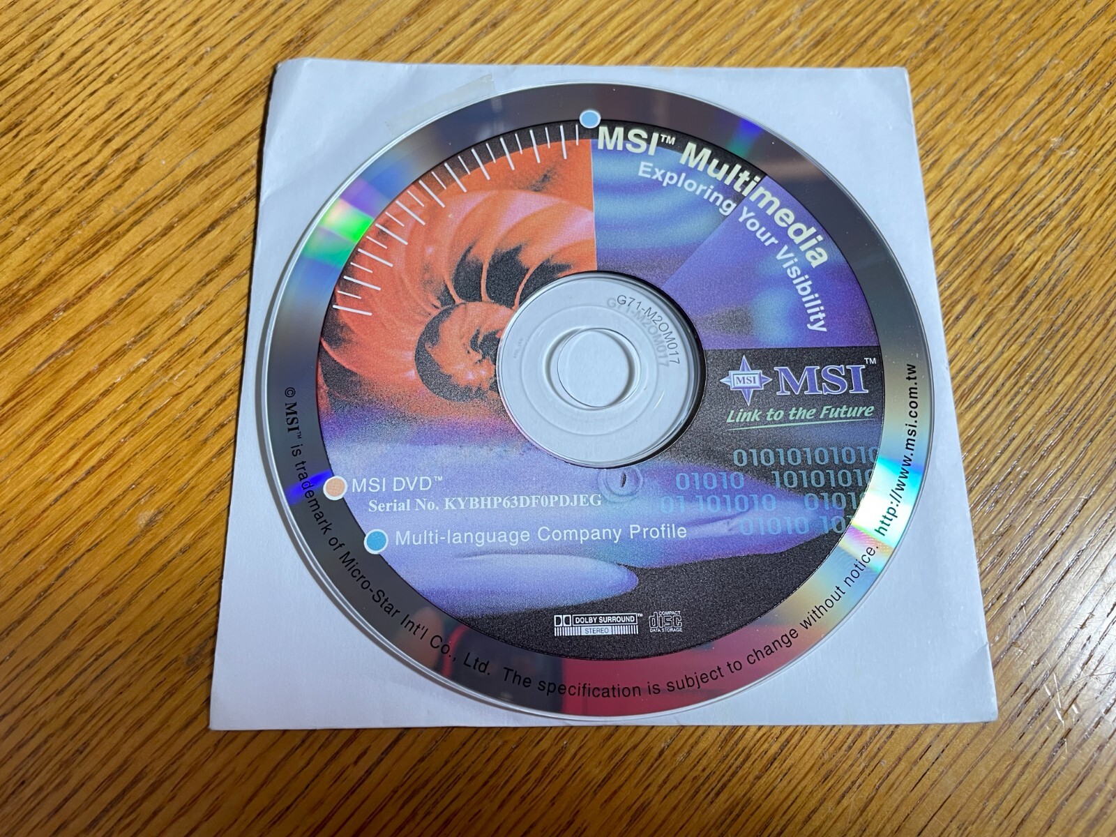 MSI Multimedia Exploring Your Visibility CD – Micro-Star Int’l Co. Ltd.
