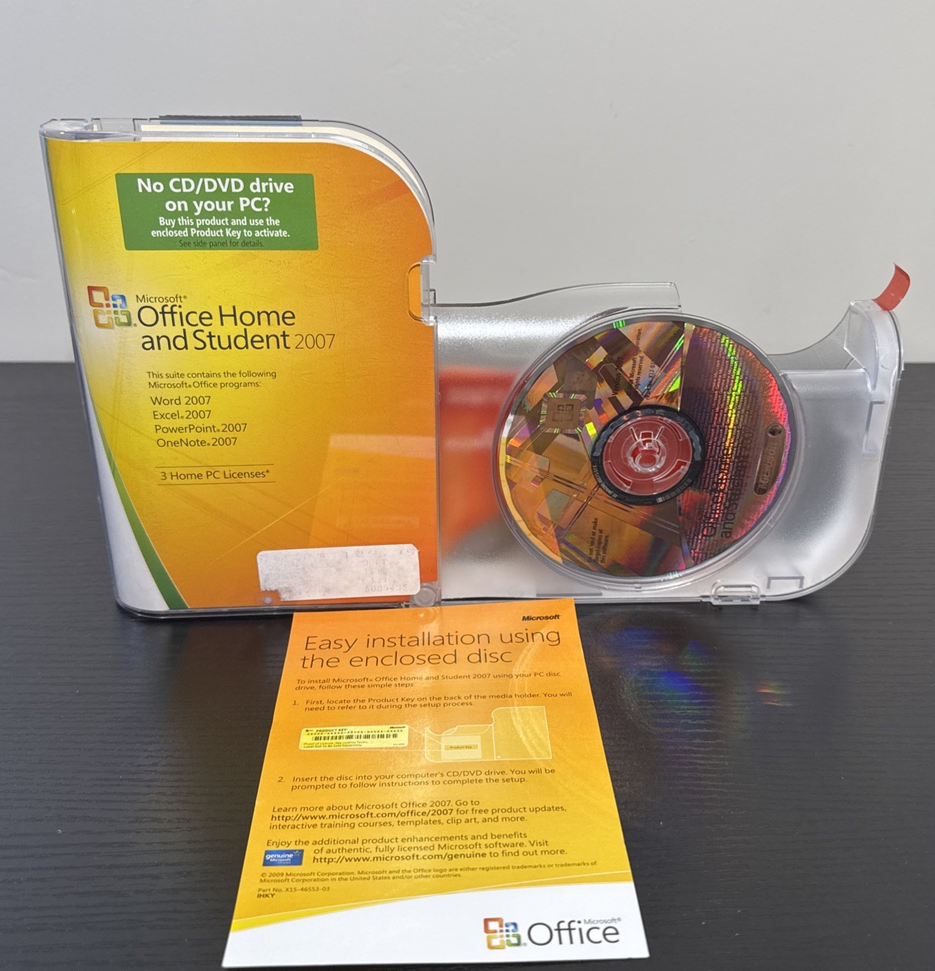 Microsoft MS Office 2007 Home and Student w/Product Key Word, Excel, Power 2007