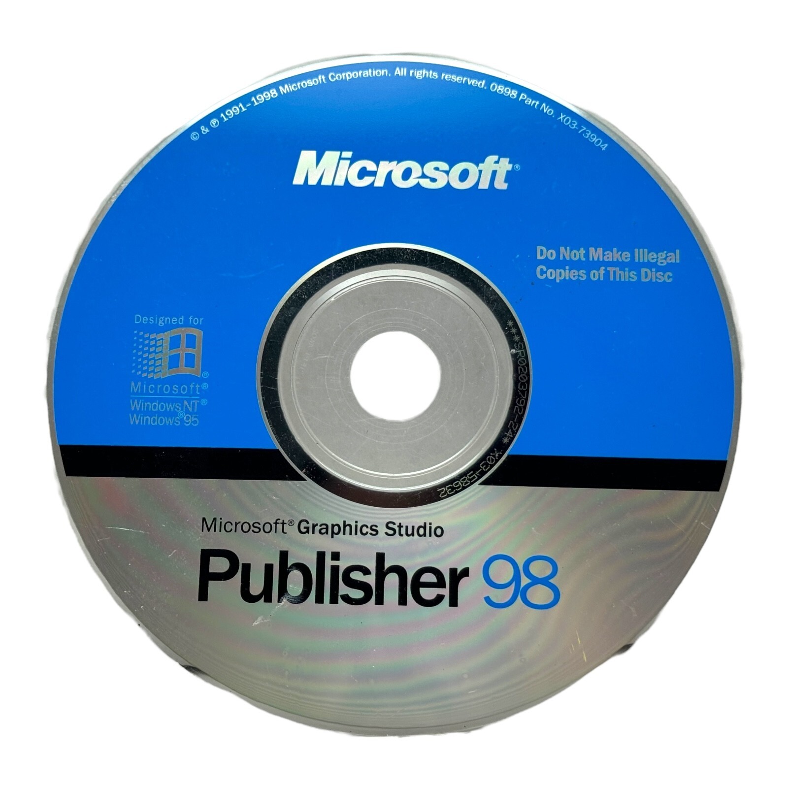Microsoft Graphics Studio Publisher 98 Designed for WindowsNT Windows95