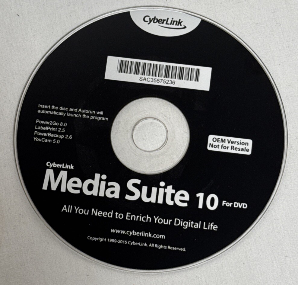 CyberLink Media Suite 10 for DVD Software