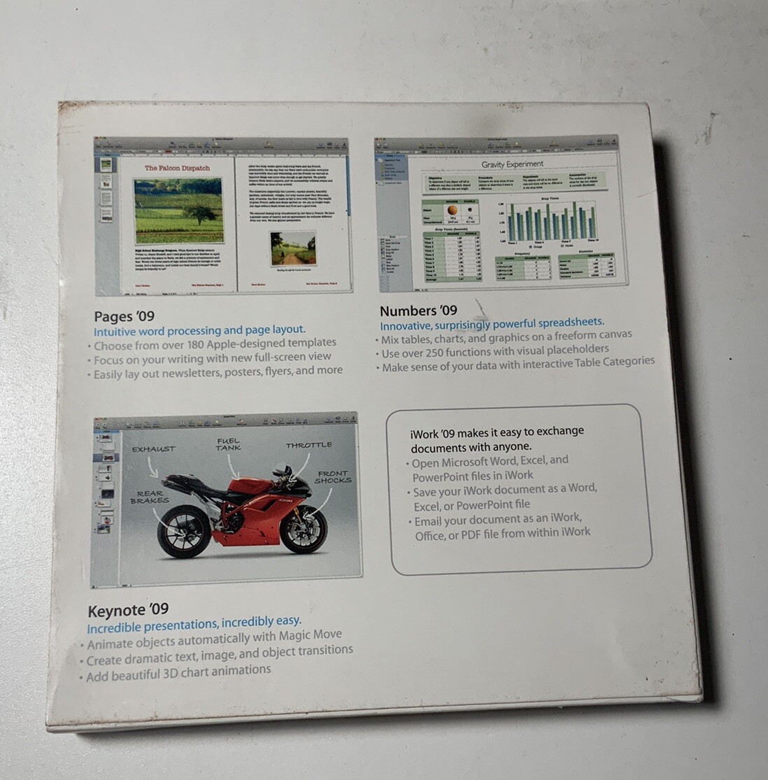 Apple iWork ’09 V9.0.3 MB942Z/A Install DVD for Mac