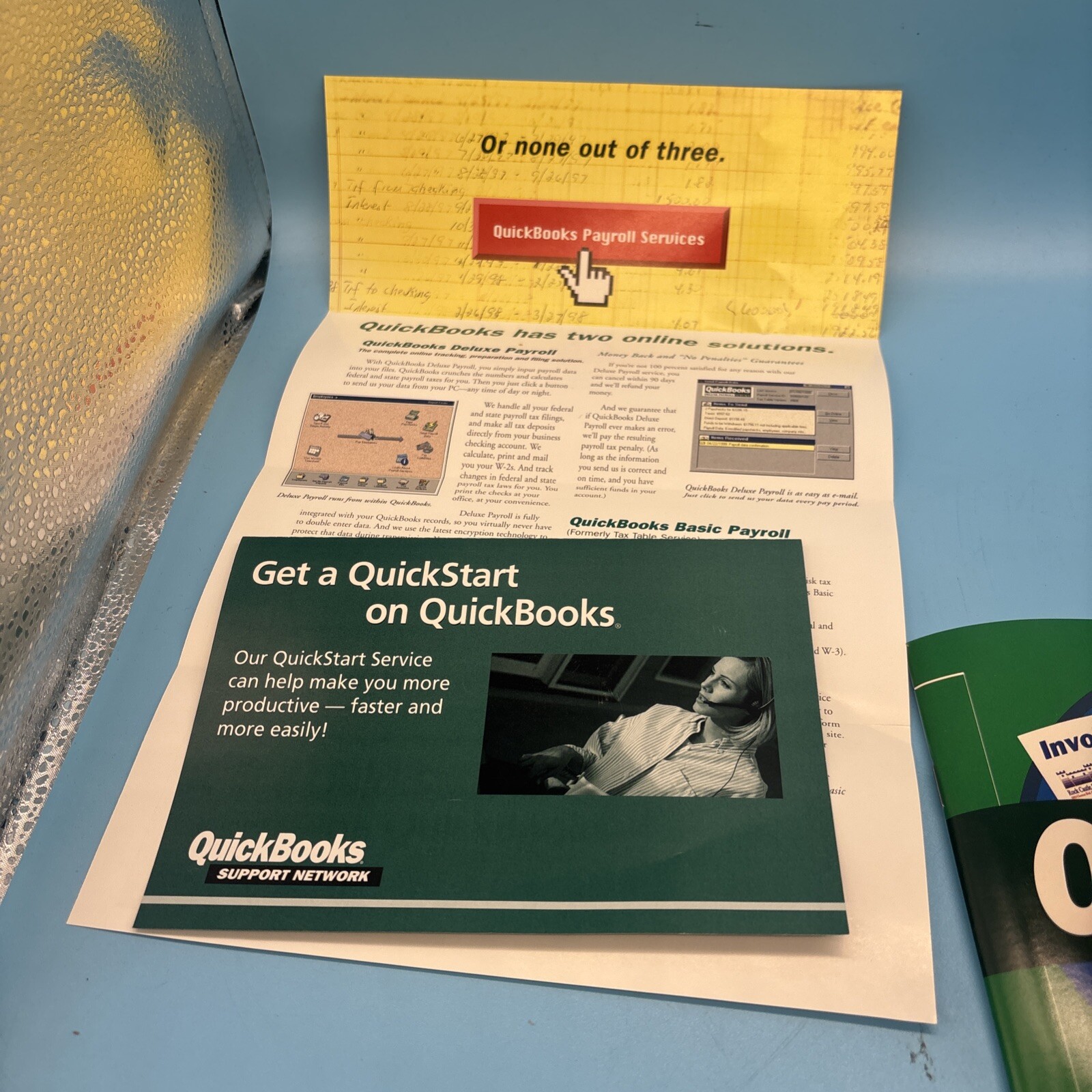 QuickBooks Pro 2000 Quicken Box With Manual NO DISC