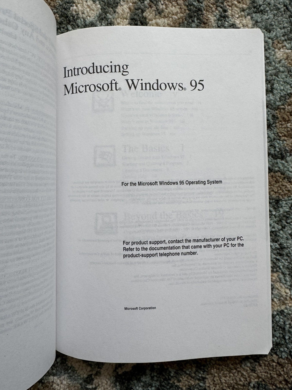 Introducing Microsoft Windows 95 Manual, Certificate of Authenticity, Product ID