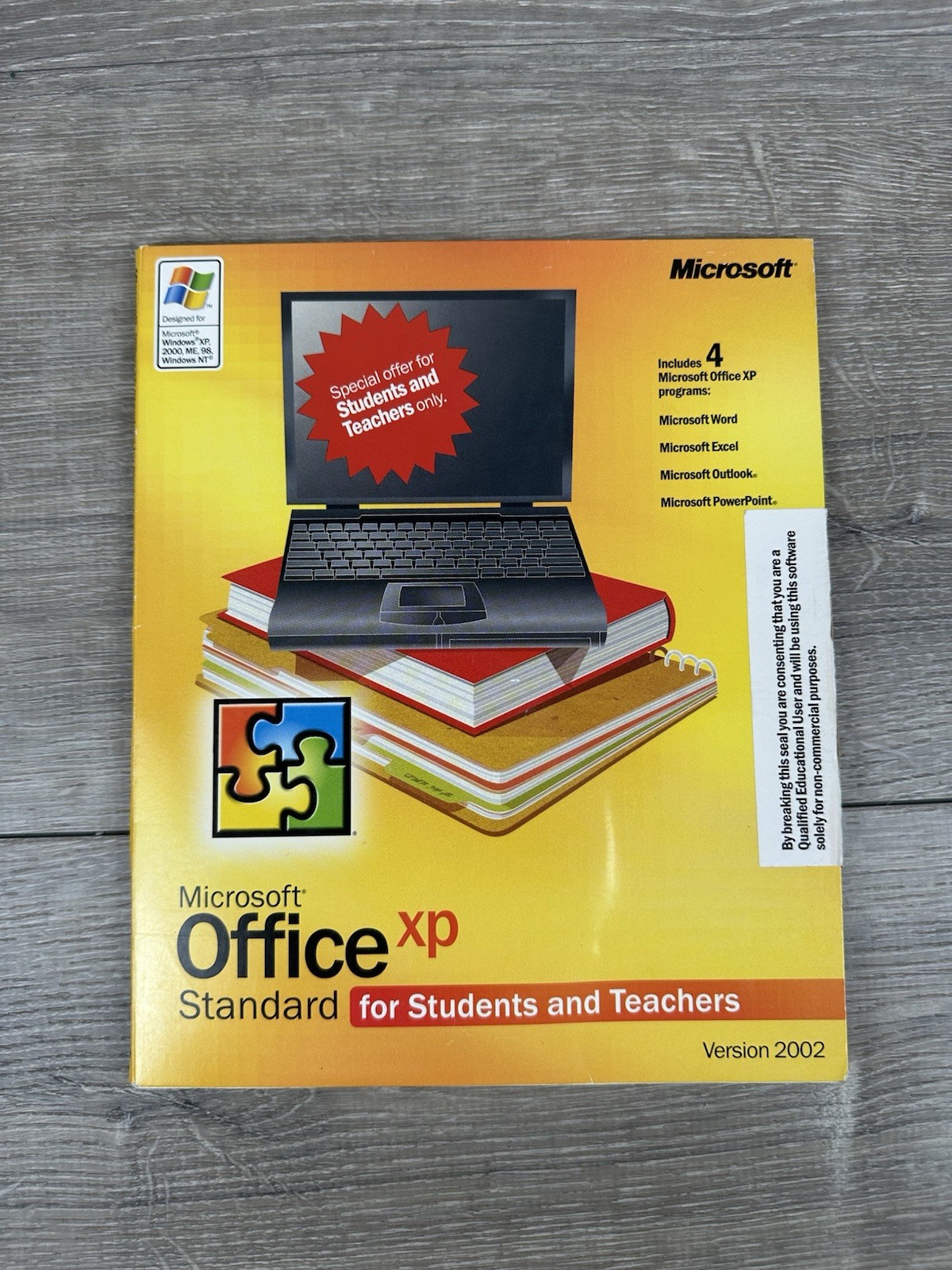 Microsoft Office XP Standard for Students and Teachers 2002 with Product Key