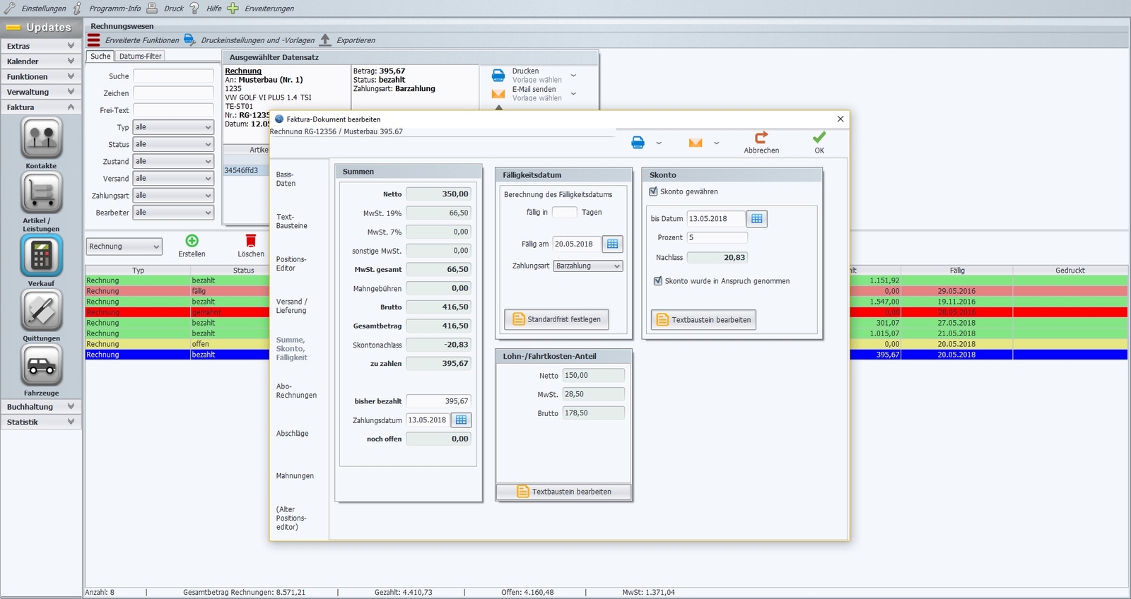 Werstatt Software, Car, Truck, Krad, Scooter, Bikes, Open Types, No Follow-up Costs
