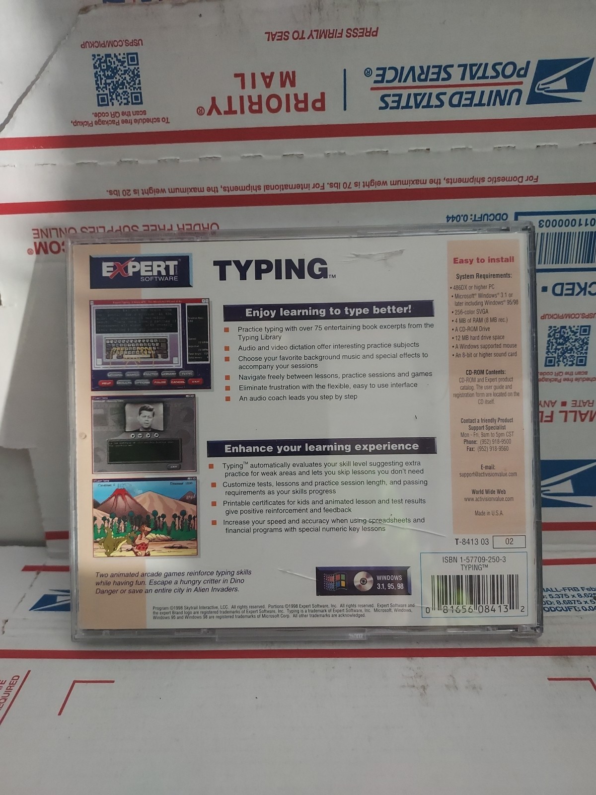 Typing Software by Expert Windows 3.1, 95, 98 Good Used – #139