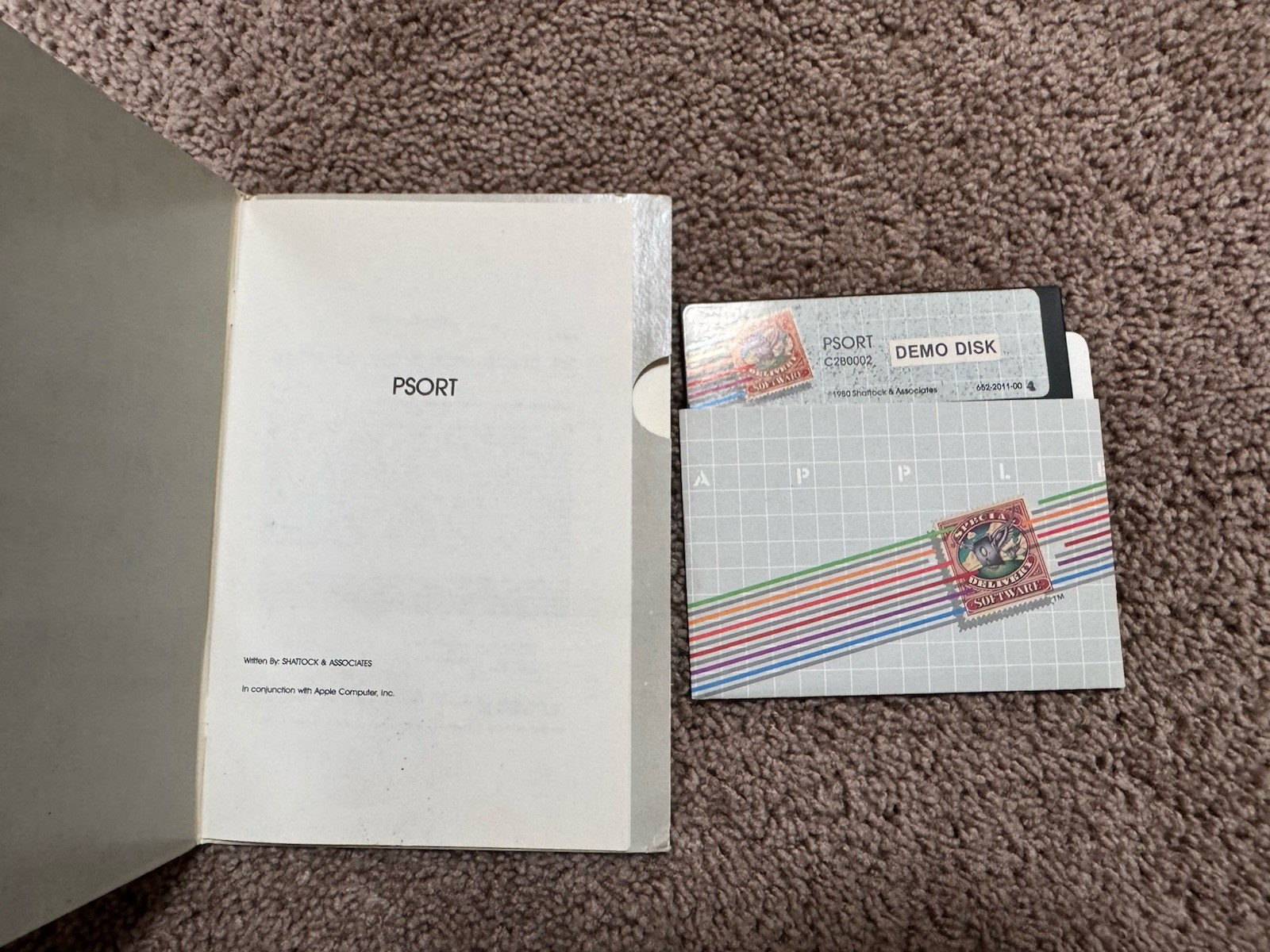 VTG APPLE II RARE DEALER DEMONSTRATION PACKAGE SPECIAL DELIVERY SOFTWARE LOOK